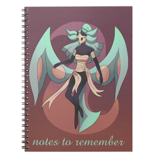 Notes to remember, anime, moth women notitieboek (Voorkant)