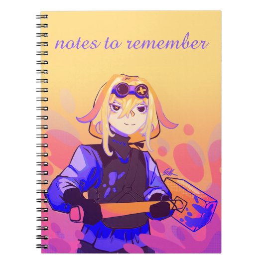 Notes to remember, anime, strong girl notitieboek (Voorkant)