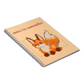 Notes to remember, Fox, vosje Notitieboek (Rechterzijde)