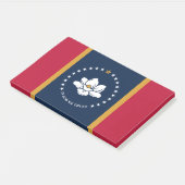 Notes with flag of Mississippi State, USA (Schuin)