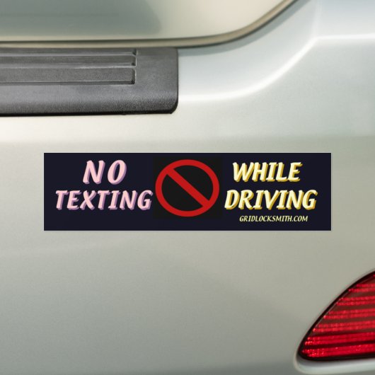 NoTextingTerwijlDriving Bumpersticker (Op auto)