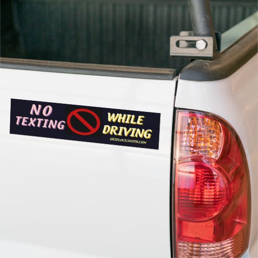 NoTextingTerwijlDriving Bumpersticker (Op Truck)
