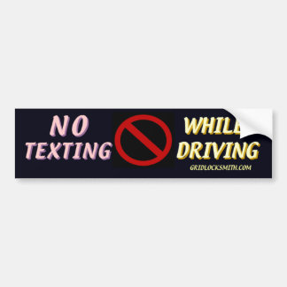 NoTextingTerwijlDriving Bumpersticker