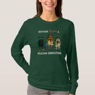 Nothin' Butt a Belgium Kerstmis T-shirt