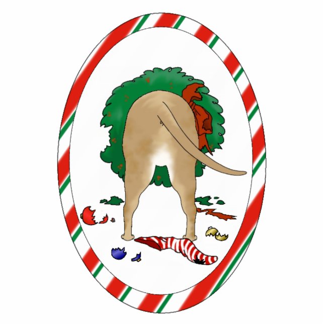 Nothin' Butt a Pit Bull kerstversiering Fotobeeldje Ornament (Voorkant)