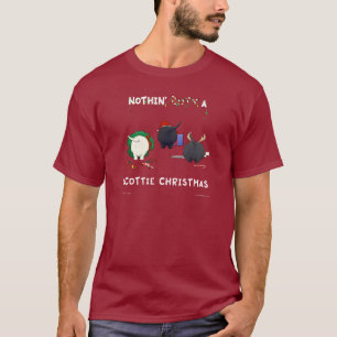 Nothin' Butt a Scottie Kerstmis T-shirt