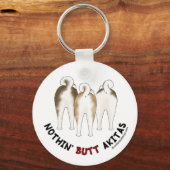 Nothin' Butt Akitas Sleutelhanger (Voorkant)