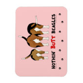 Nothin' Butt Beagles Magneet (Verticaal)