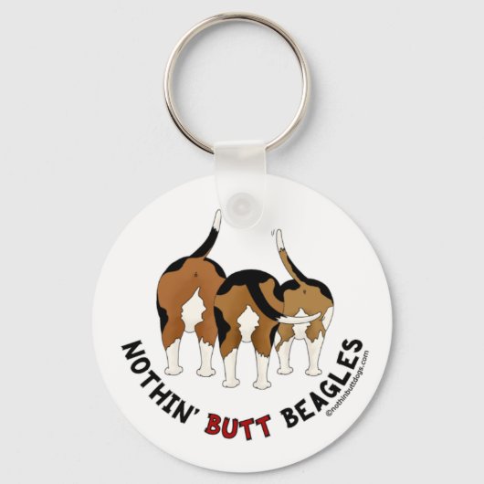 Nothin' Butt Beagles Sleutelhanger (Voorkant)