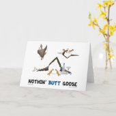Nothin' Butt Goose Kaart (Gele Bloem)