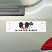 Nothin' Butt Newfies Bumpersticker (Op auto)