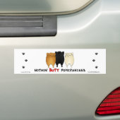 Nothin' Butt Pomeranians Bumpersticker (Op auto)
