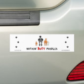Nothin' Butt Poodles Bumpersticker (Op auto)