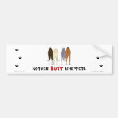 Nothin' Butt Whippets Bumpersticker (Voorkant)