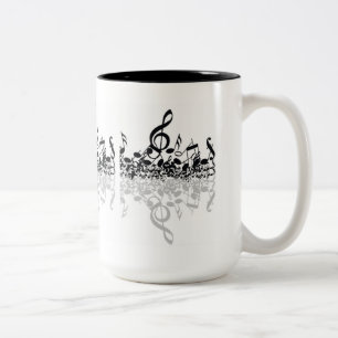 Nothin' maar Treble Muzieknoten White Mok