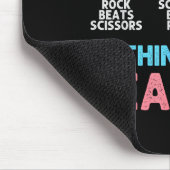 Nothing Beats Reading Funny Rock Paper Scissors Muismat (Hoek)