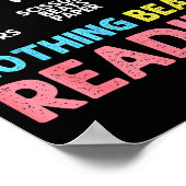 Nothing Beats Reading Funny Rock Paper Scissors  Poster (Hoek)