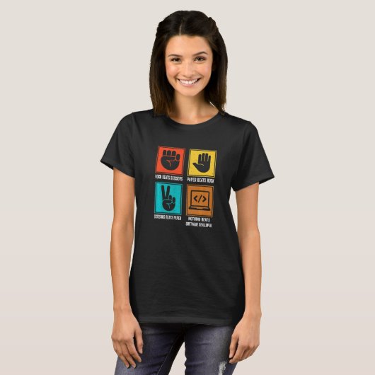 Nothing Beats Software Developer Programmer Coding T-shirt (Voorkant volledig)