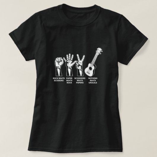 Nothing Beats Ukulele Uke Acoustic Instrument Gift T-shirt (Design voorkant)