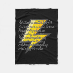 Nothing Else S (songtekst) Sticker Fleece Deken