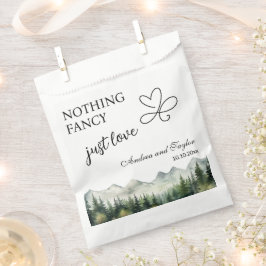 Nothing Fancy Just Love Elegant Wedding Bedankzakje