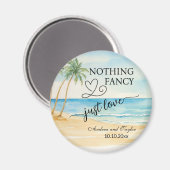 Nothing Fancy Just Love Elegant Wedding favor Magneet (Voorkant / Achterkant)