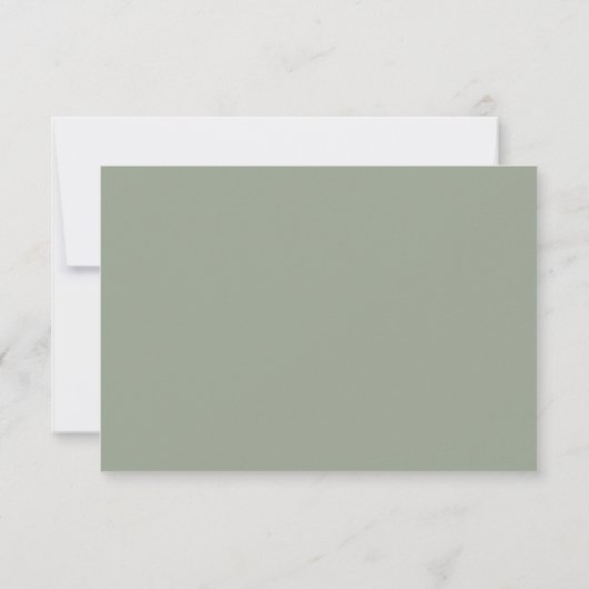 Nothing Fancy Just Love Sage Green QR-code RSVP  (Dos)