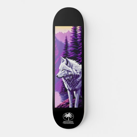 Nothing Personal Twilight Wolf Skateboard (Voorkant)