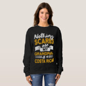 Nothing Scares Me My Grandpapa Is Costa Rican Trui (Voorkant volledig)