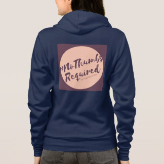 #NoThumbsBenodigde Zip Hoodie