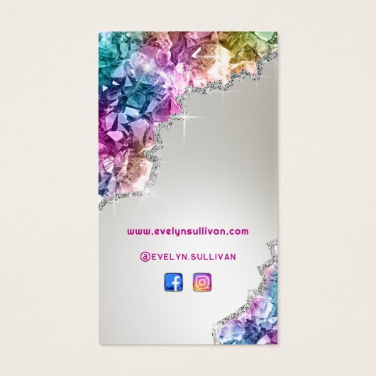 Notice d'insertion de cristaux iridescents (Dos)