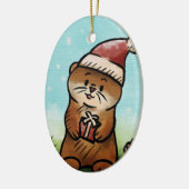 Notice Otis Christmas Oval Ornament (Links)