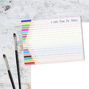 Notitie van kunstdocent Persoonlijke plakbriefjes Post-it® Notes