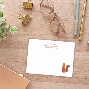 Notitie voor herinnering aan leerling-eekhoorn post-it® notes