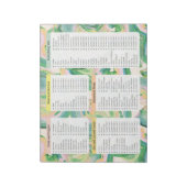 Notitieblok aangepaste lijst van kruidenierswaren, (Gedraaid)