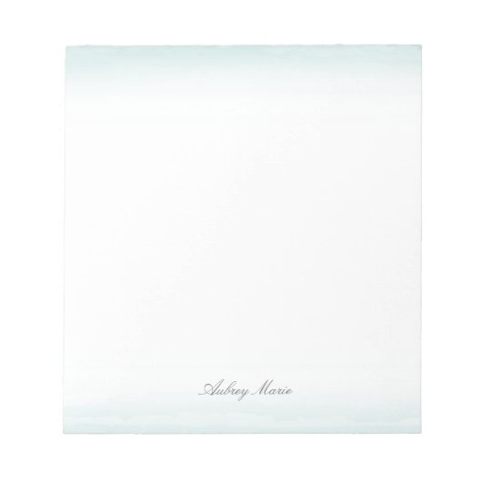 Notitieblok Blauwe Waterverf (Voorkant)