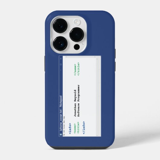 Notitieblok Coder Programmer Format Computer Scien iPhone Hoesje (Achterkant)