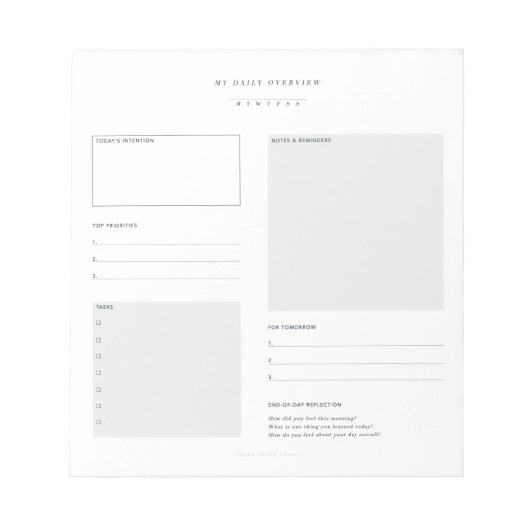NOTITIEBLOK DAGELIJKSE PLANNER (Voorkant)