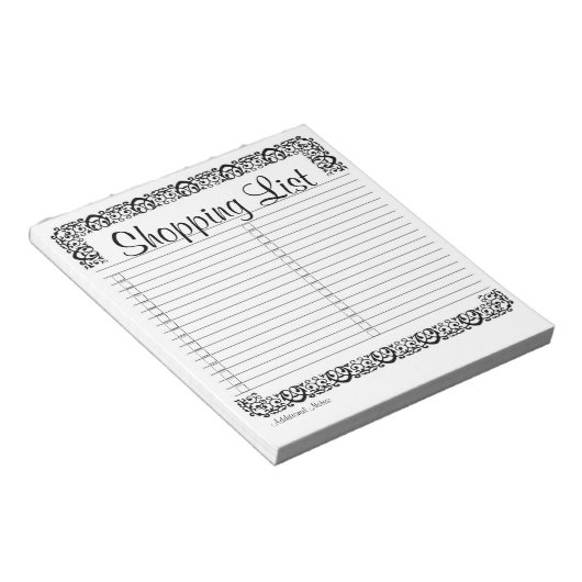 Notitieblok fancy winkellijst (Schuin)