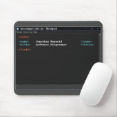 Notitieblok Formatteren Computer Programmer Donker Muismat (Met muis)
