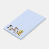 Notitieblok - Groep Speeldieren Post-it® Notes (Schuin)
