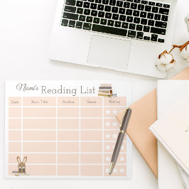 Notitieblok Kinder leeslijst boeken