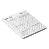 Notitieblok maandelijkse budgetplanner (Schuin)