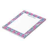 Notitieblok met blauwe en witte gember (Gedraaid)