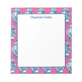 Notitieblok met blauwe en witte gember (Voorkant)