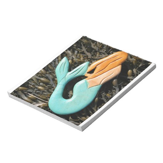 notitieblok met blauwe staartzeemeermin (Gedraaid)