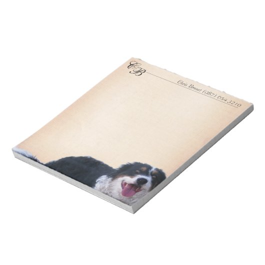 Notitieblok met Border Collie (Gedraaid)