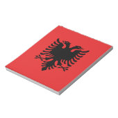 Notitieblok met de vlag van Albanië (Gedraaid)
