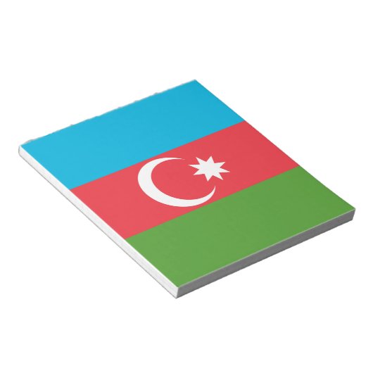 Notitieblok met de vlag van Azerbeidzjan (Schuin)