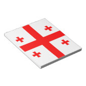 Notitieblok met de vlag van Georgië (Schuin)